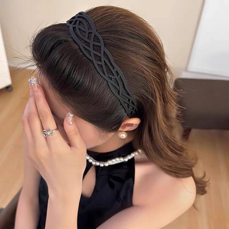 Stilvolles breites Netz-Stirnband für Damen zum Gesichtwaschen und Haaremanagement