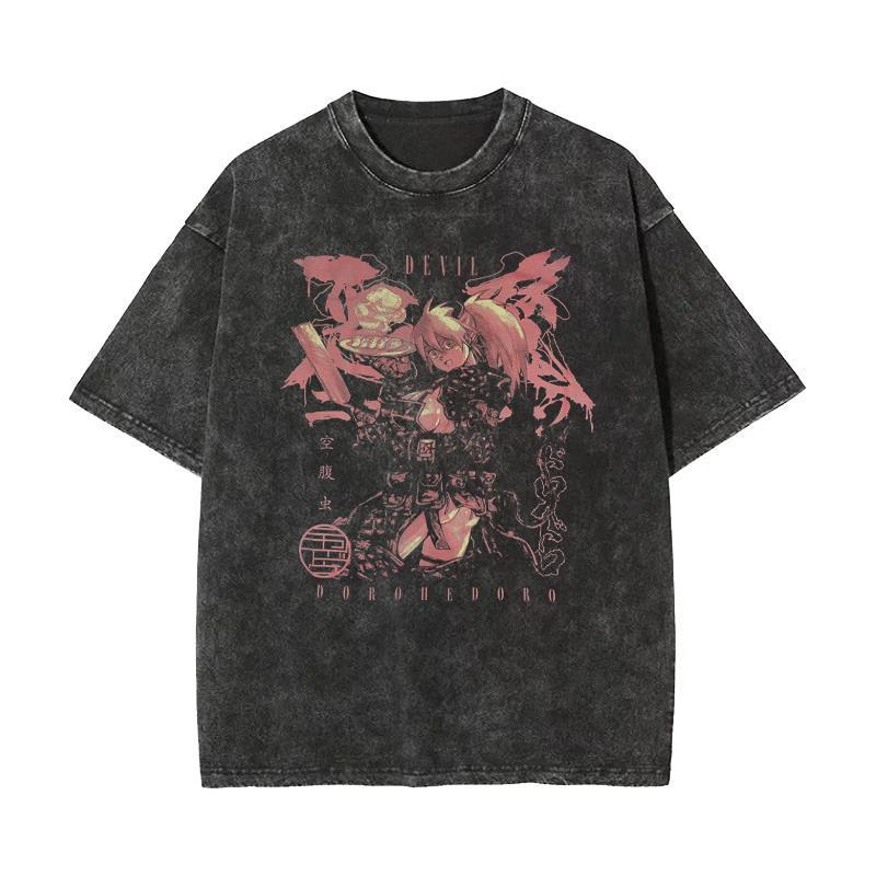 Cartoon Dorohedoro T Shirt For Teens Boys Cotton Short Sleeve Casual Fashion