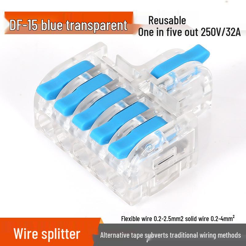 Mini Docking Model: 1 Input to 2/3/4/5 Outputs, Color Handle DF-12/13/14/15 for Home Use