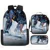 Pacific Rim schoolbag, primary and secondary school students, boys, mecha war, monster backpack, kindergarten burden reduction three-piece set