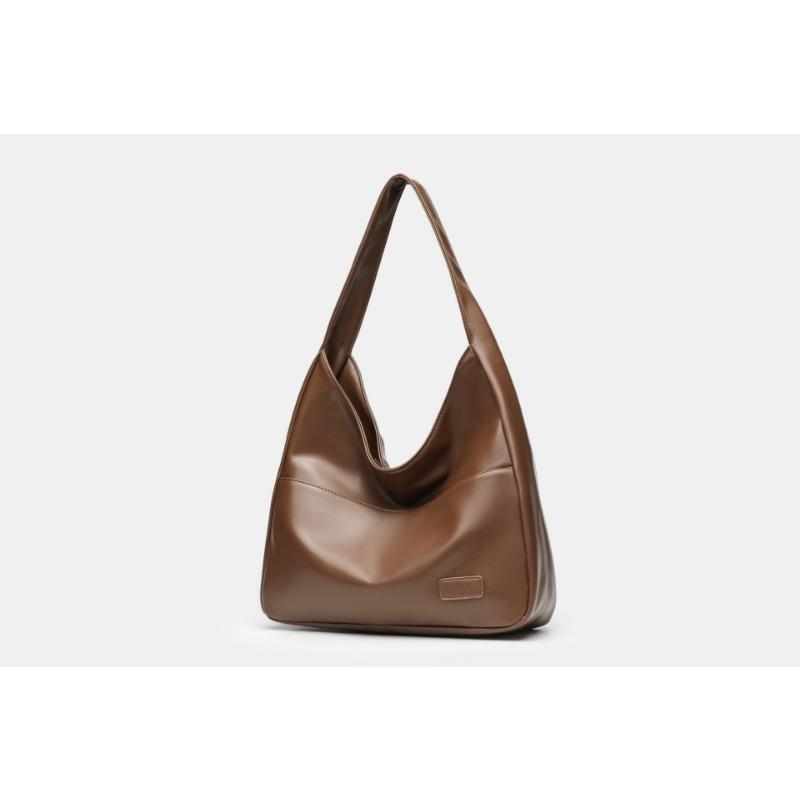 New Large-capacity Simple Women's Bag Soft Leather Versatile Niche Commuter Tote Bag College Student Shoulder Bag Oblique Bag