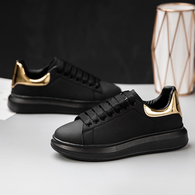 Italian McQueen Little White Shoes Women's 2025 New Spring and Autumn Board Shoes Platform Height Increase Couple Men's Shoes Versatile Sports and Le