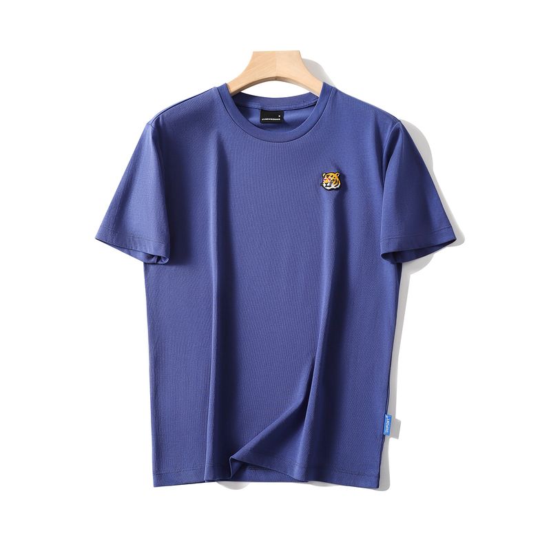 Dupont Sorona T-Shirt Men's Short-Sleeved 2024 New Summer Xinjiang Long-Staple Cotton Base Shirt Foreign Trade Embroidered T-Shirt