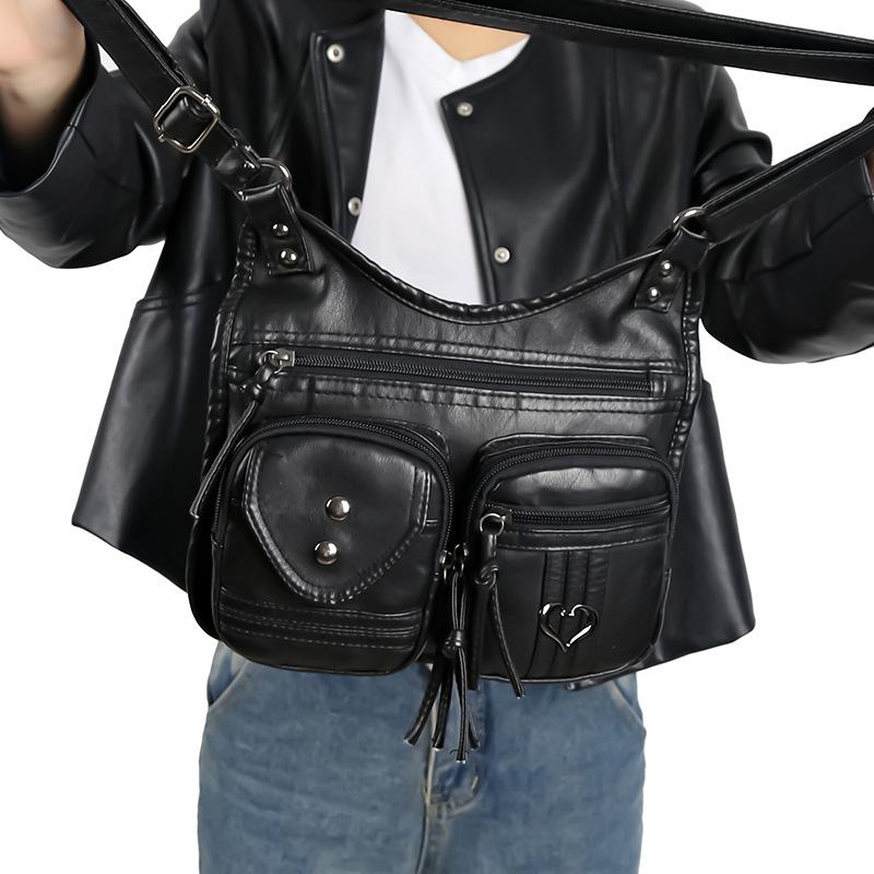 Underarm satchel crossbody handbag women's bag retro casual bag large capacity shoulder satchel