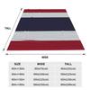 Flag Of Thailand For All Proud Thai People Blanket Soft Warm Flannel Throw Blanket Bedding Bed Living Room Picnic Travel Home