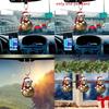 Car Accessories Pendant With Tiger Wearing Christmas Hat Cartoon Design In Acrylic For Home And Driving