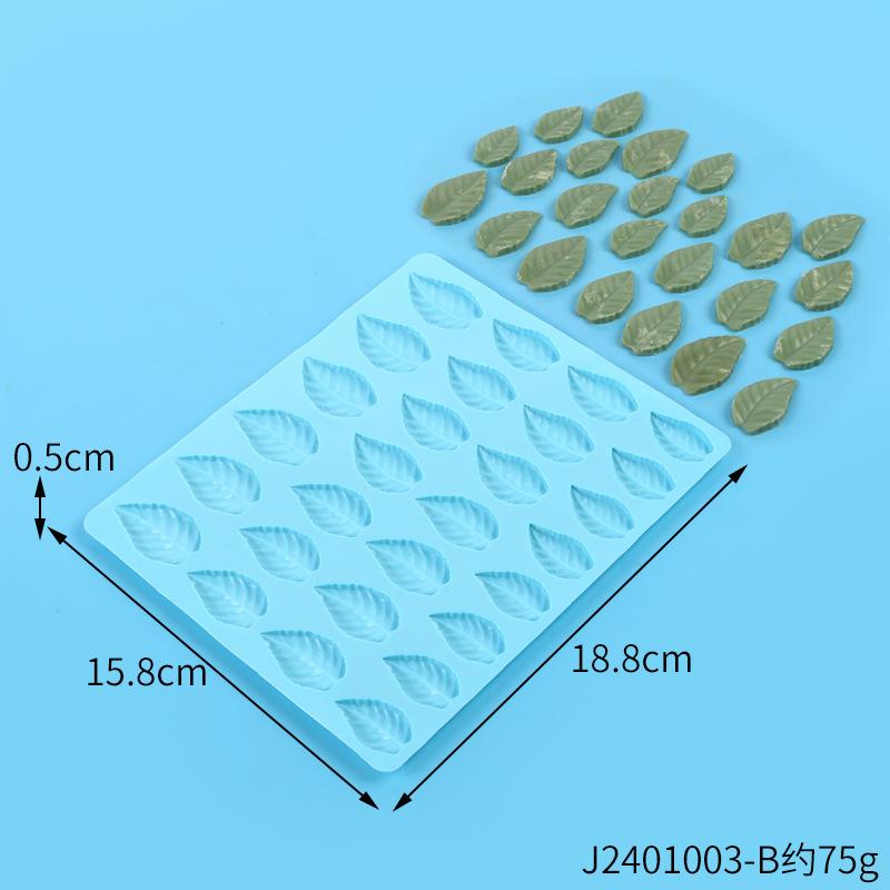 Chocolate Mold Kitchen DIY Baking Tools Cake Decoration Pumpkin Flower Leaf Ghost Jelly Mould Creative Ice Lattice Silicone Mold