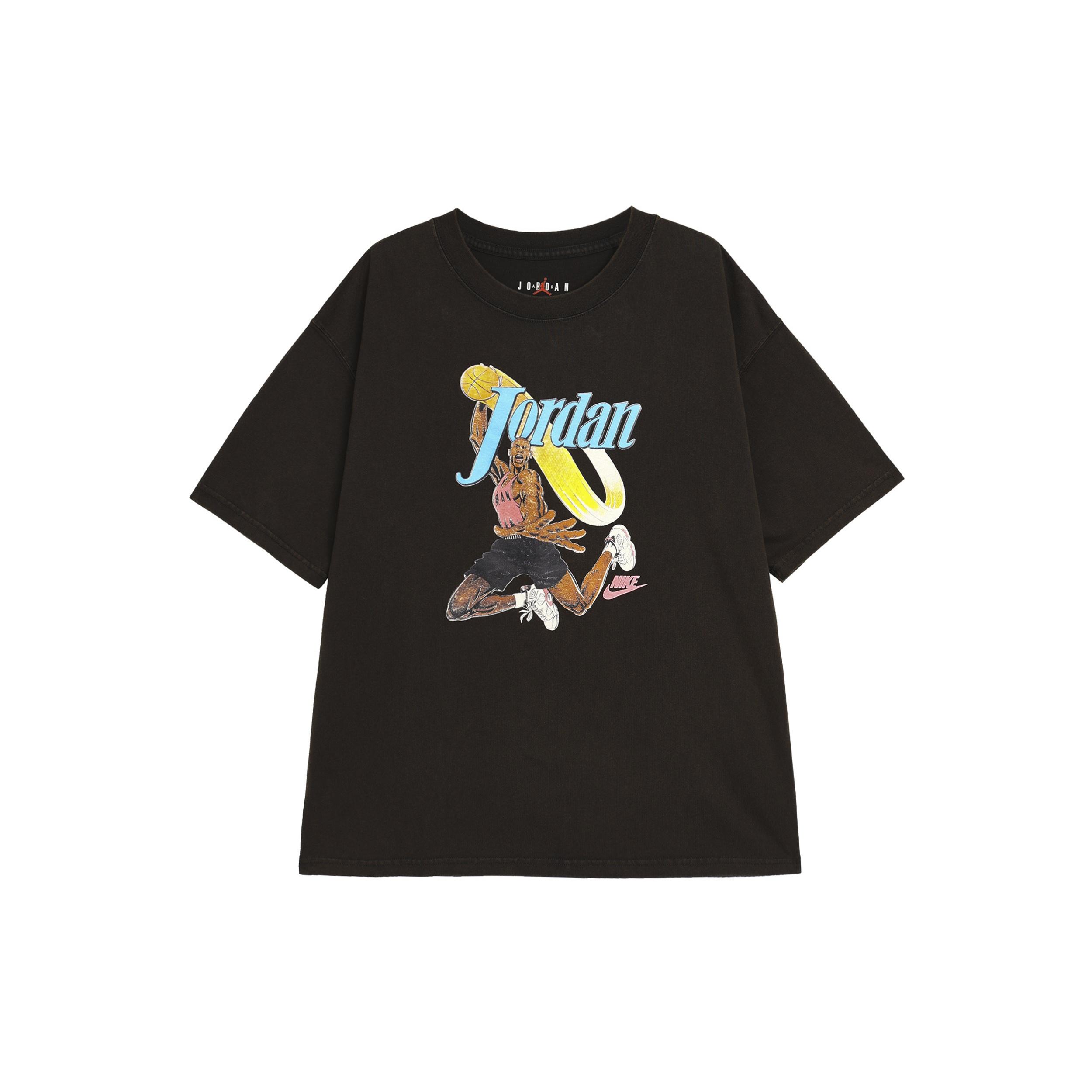 (WMNS) Air Jordan Graphic T-shirt Asia Sizing Black Women s FV7123-045 XXL
