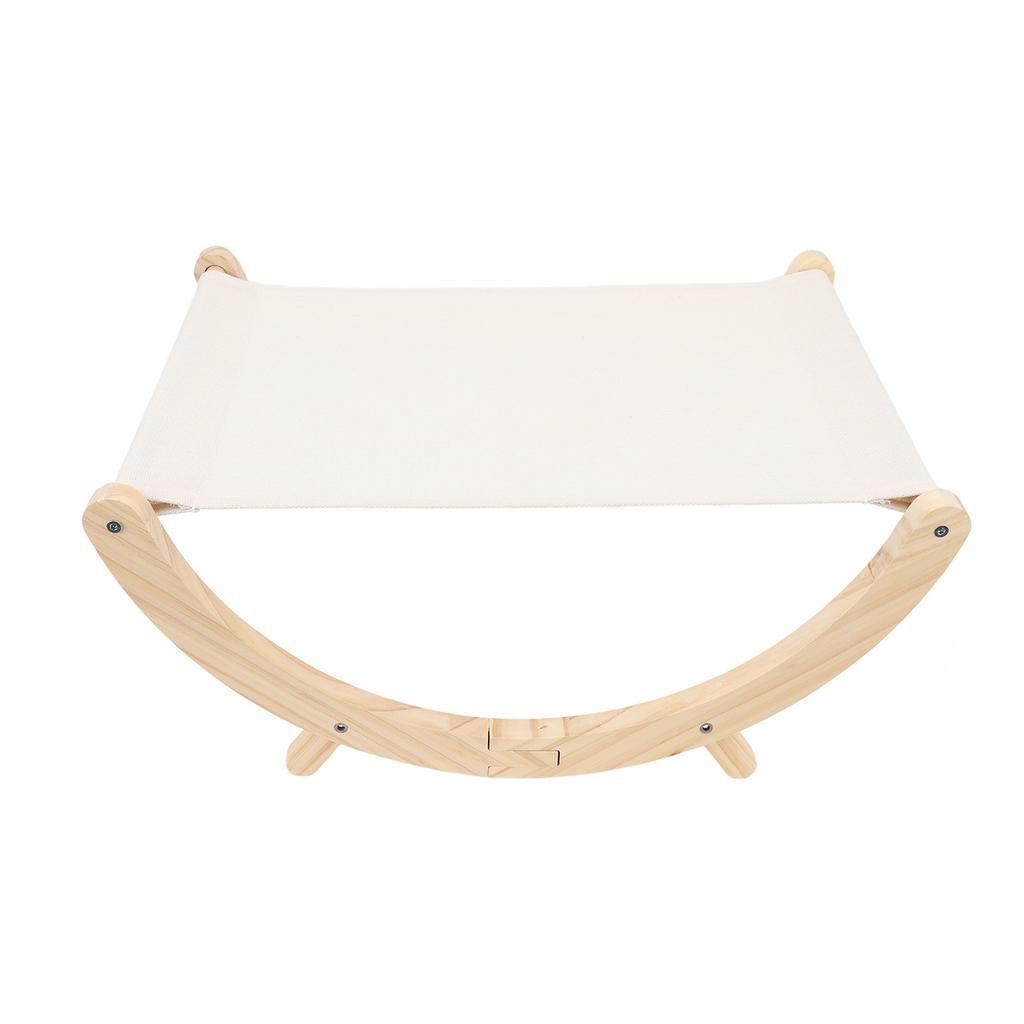 Wooden Cat Hammock Foldable Antislip Easy To Assemble Elevated Pet Hammock Bed Furniture for Indoor