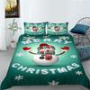 3D Christmas Home Bedding Santa Claus and Gift Bedding Pillowcase Home Bedding Set AU/EU/US Full Size Single/double Bed