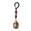 Heavenly Brass Turtle Shell Cloud Keychain Pendant - Men's Fashion Accessory In Ancient Style