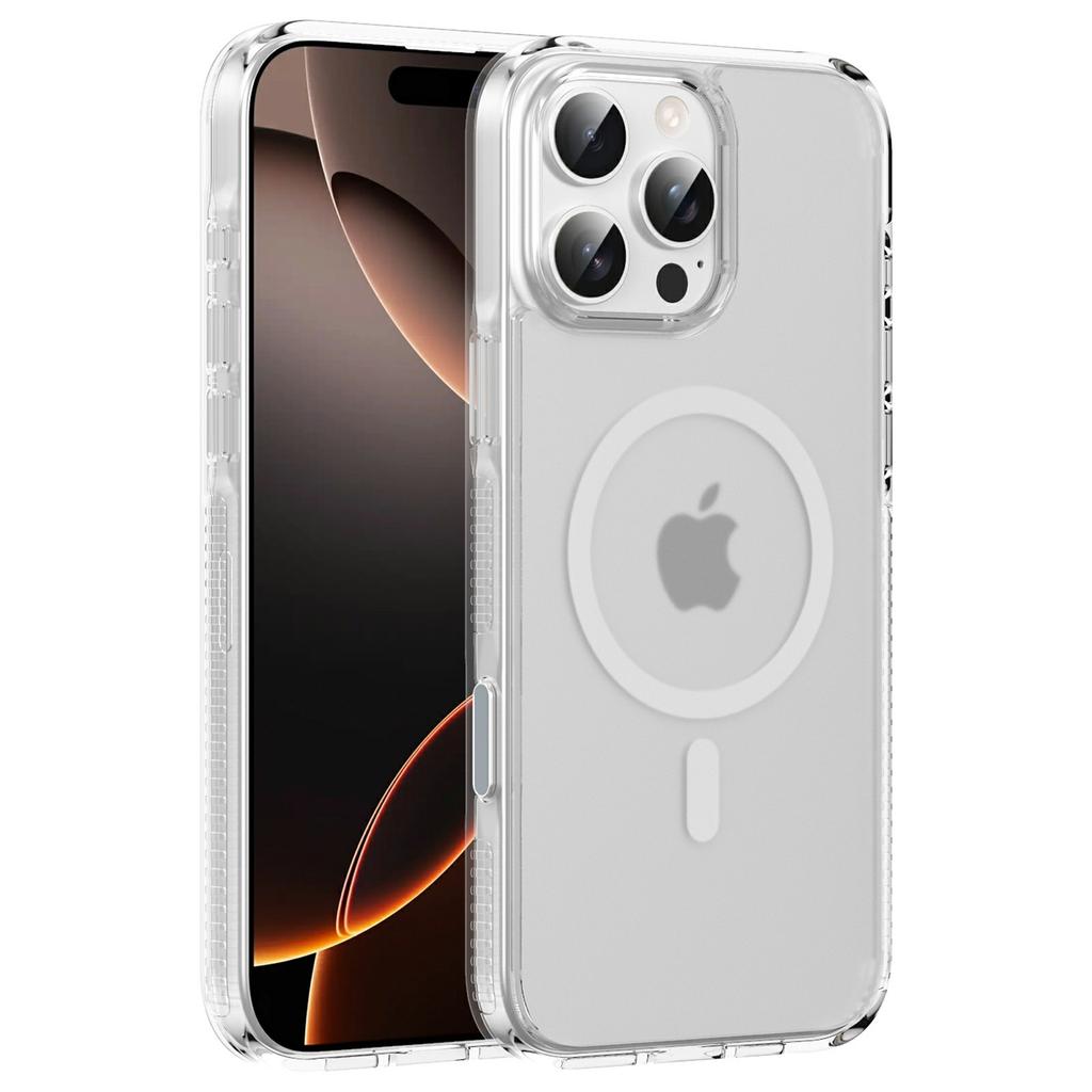 For iPhone 16 Pro Case with Camera Touch Control Button PC + TPU Phone Cover Compatible with MagSafe