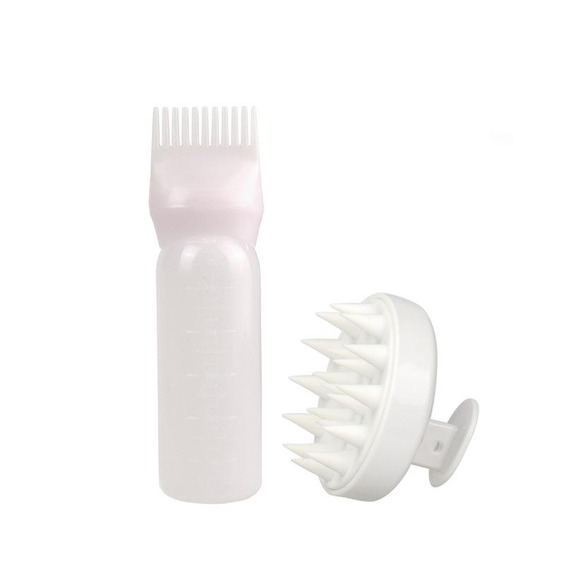120Ml Hair Dye Bottle With Applicator Brush Salon Hair Coloring Dyeing Bottles
