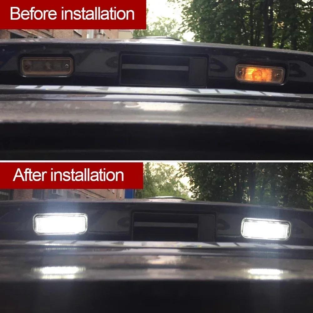 1/2pcs Car LED License Number Plate Light for Mercedes Benz E-Class W211 S211 C-Class S203 CLS-Class W219 SLK-Class R171 Canbus