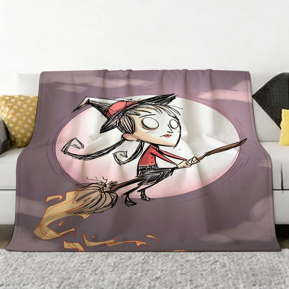 Spiel D-Dont S-Starve Wurf Weiche Gemütliche Flanell-Kuscheldecke für Sofa Schlafzimmer und Mehr