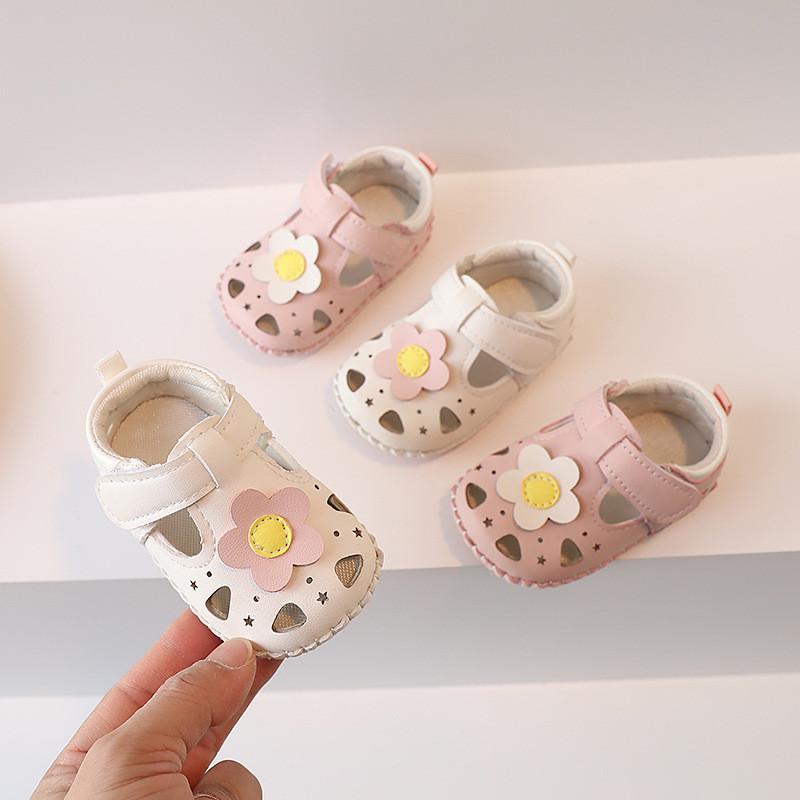 Princess Baby Shoes For Girls Soft Sole Summer Walkers With Magic Tape For Toddler Infants
