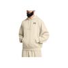 Under Armour Rival Heavyweight Terry Fashionable Versatile Hooded Long Sleeve Sweatshirt Men Sweatshirt Khaki 1388020-289