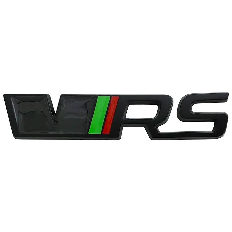AES1 Alloy Car Front Grille Badge Rear Trunk Sticker Emblem for Skoda VRS Logo Kodiaq Karoq Tour RS Superb Octavia Yeti Fabia Rapid