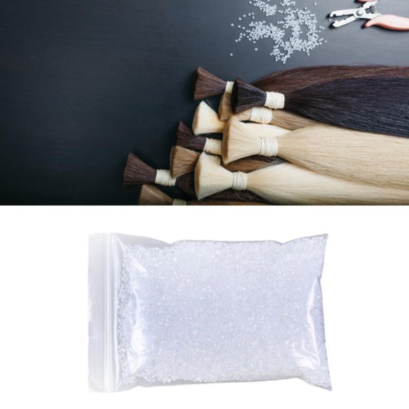 Italian Keratin Glues Transparent Fusions Keratin Glues Pellets Granules Beads for Making Wig Nail/I Tip Hair Extensions
