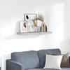 Floating Shelf Concrete Grey 80 x 23.5 x 3.8 cm MDF