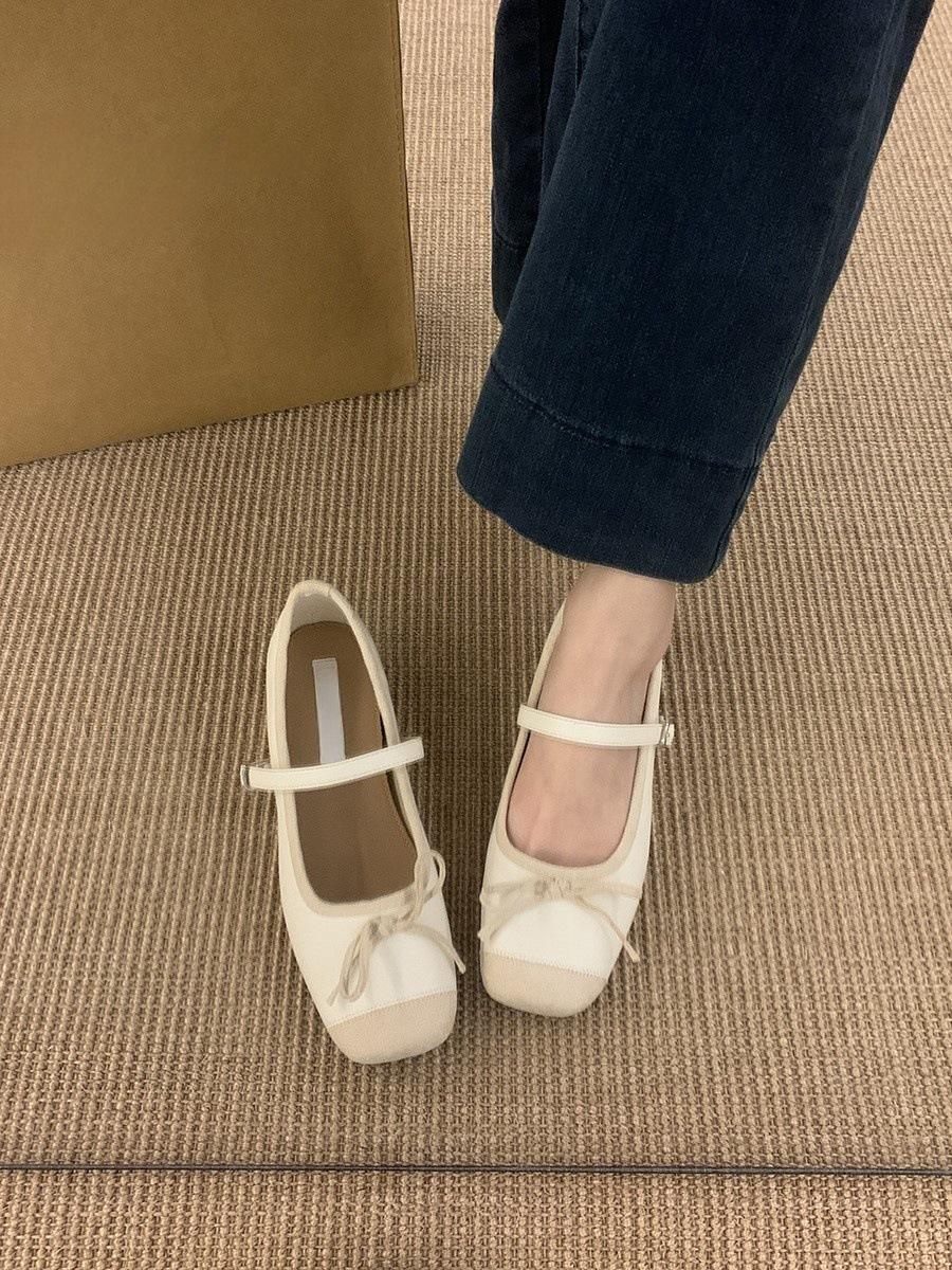 

Балетки серебристые с внутренней платформой, женская обувь 2025 новая, французские весенние туфли Мэри Джейн в стиле «маленькая ароматная нежность» 35 бежевый