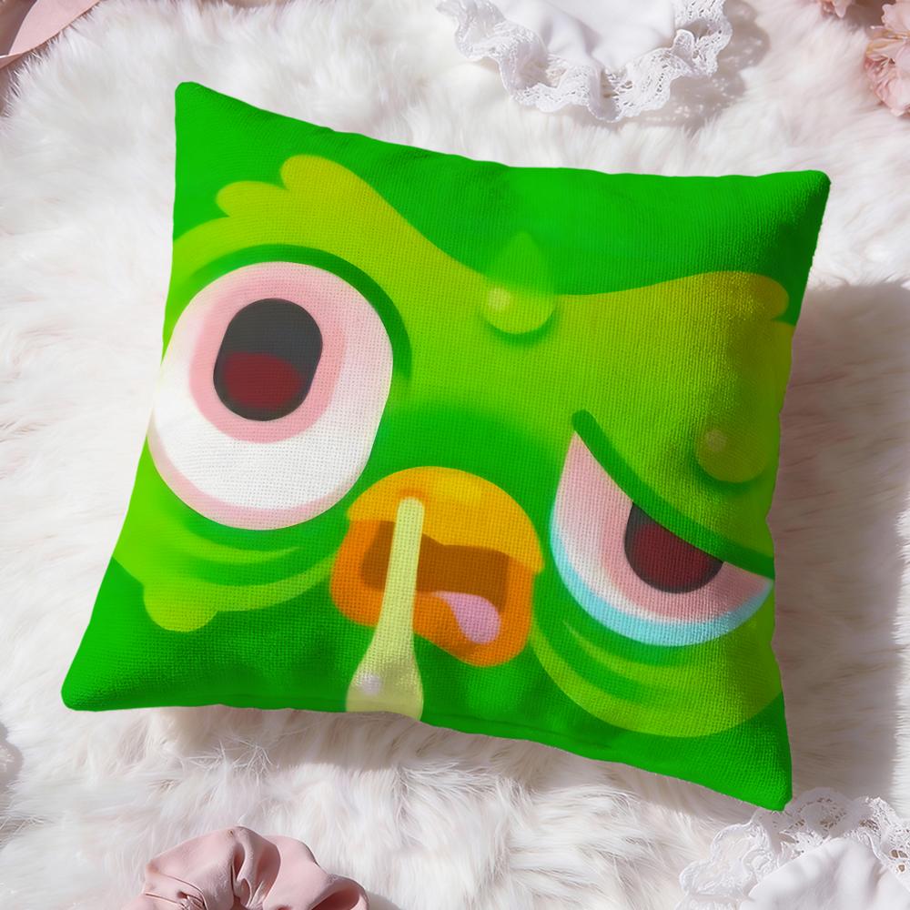 Brand D-DuolingoS Cushion Cover Premium Comfort Reversible Pillow Cove -Two In One Design for Any Room & Car Interior