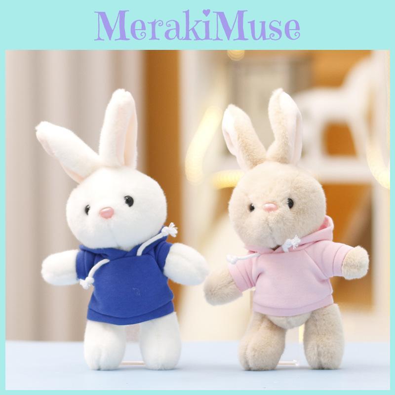 Hoodie Bunny Plush Keychain Toy Doll Cute Gift For Kids And Backpack Decoration