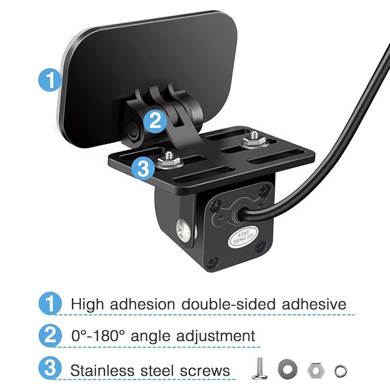 1-10Sets Car Rear View Camera Bracket Dash Mirror Mount Holder for Backup Reverse Cameras Automobile Dashboard Rearview Support