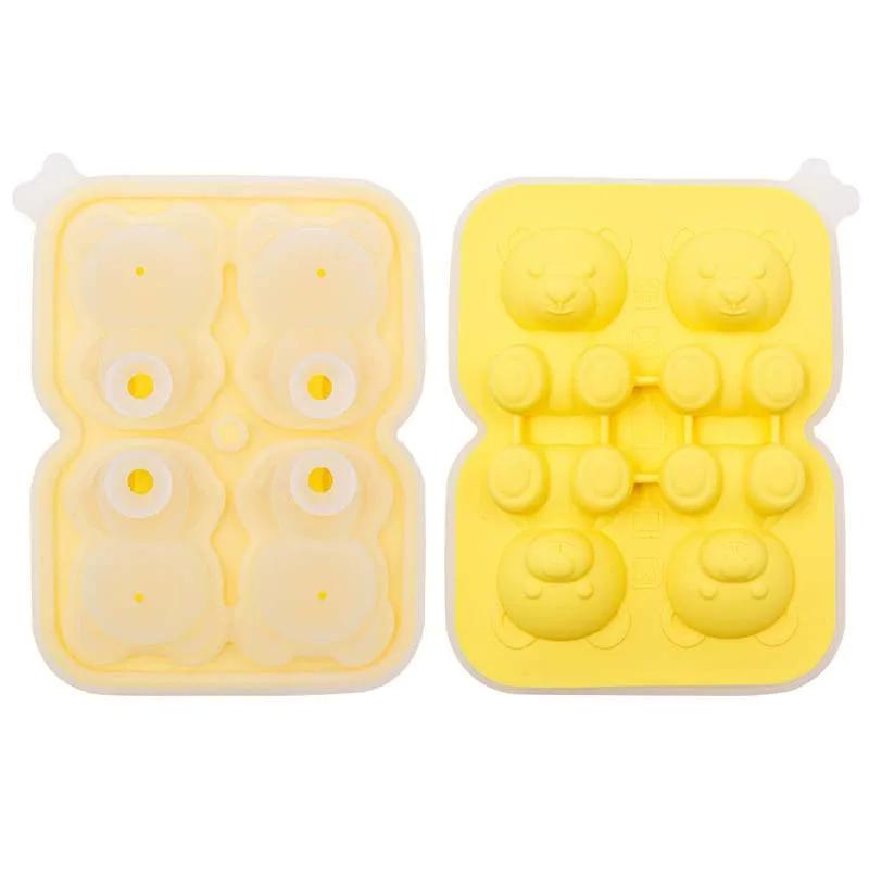 3 Grid Giant Silicone Ice Cubes Long Strip Square Whiskey Ice Tray Mold Non-Toxic Durable Ice Mold Barware Kitchen Tool Set