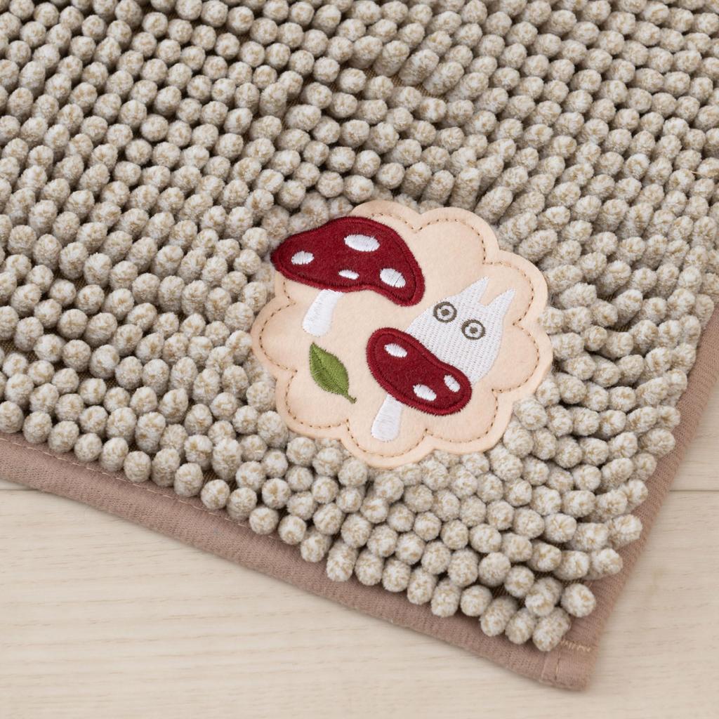 Senko My Neighbor Totoro Fluffy Totoro Bath Mat, Approx. 35 x 50 cm, Beige, Absorbent, Quick-Drying Microfiber, 65608