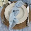 2PCS Soft Lock Edge Napkins Minimalist Gauze Napkins Table Towels Bamboo Knot Napkins  Table Setting