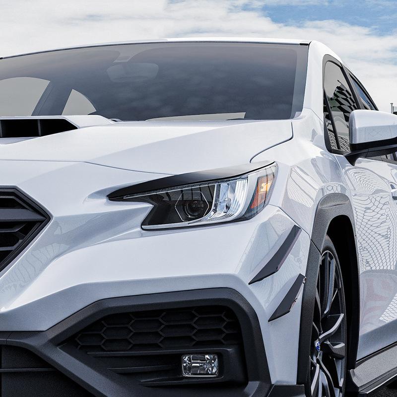 Für Subaru WRX STI VB + Body Kit Auto Scheinwerfer Lampe Augenlider Augenbraue Scheinwerfer Dekoration Auto Styling Zierleiste Außenteil