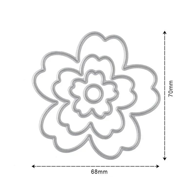 Kitchen Baking Molds Cake Decor Metal Cutting Dies Flowers Stencils DIY Die Cake Decoration Accessories Tool Supplies