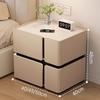 Comodino Smart di Lusso: Design Italiano Moderno Minimalista, Armadietto Multifunzionale per Camera da Letto
