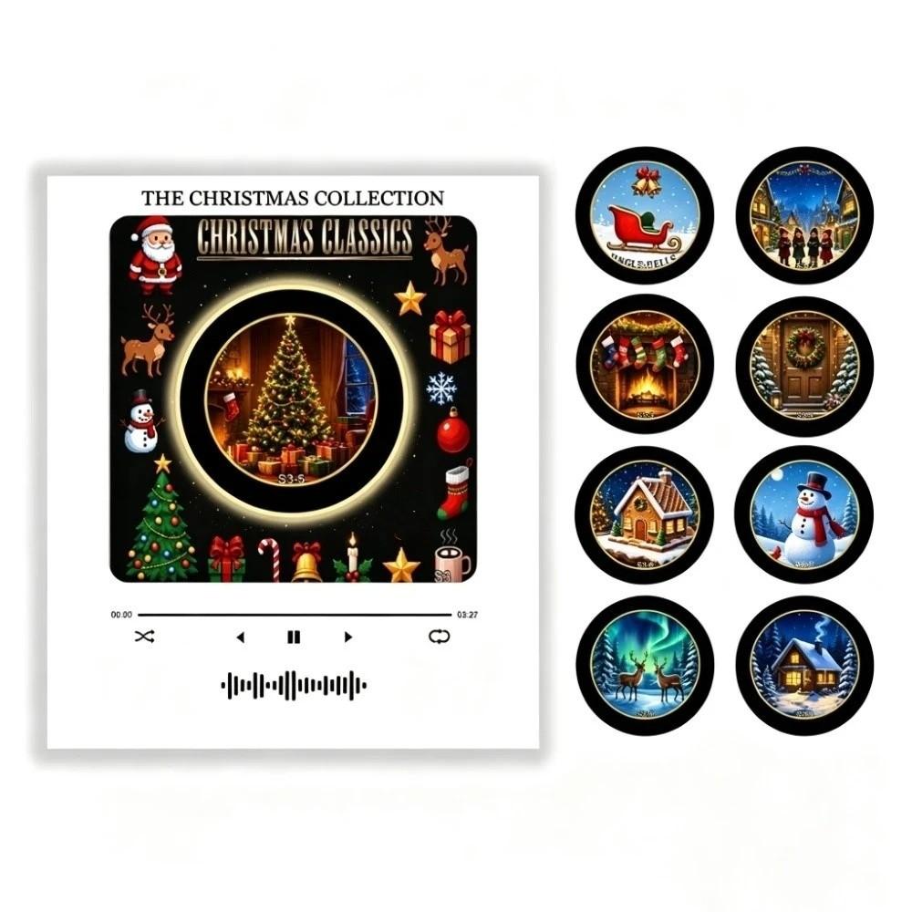Acrylic Fridge Magnet Programmable Refrigerator Sticker Night Light Family Friends