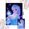 Diamonds Full Diamond Elsa Art Painting Kit Diamond Painting Home DecorSparkling Snowflakes