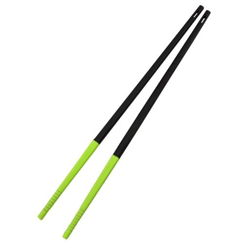 Pearl Metal Silicone Chopsticks, Black x Green, Made in Japan, Vegi Live CC-1090