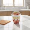 50Pcs Disposable Salad Cup 250/300/360/500ML Transparent Dessert Yogurt Cups Bowls Container With Lids For Ice Cream Cupcake