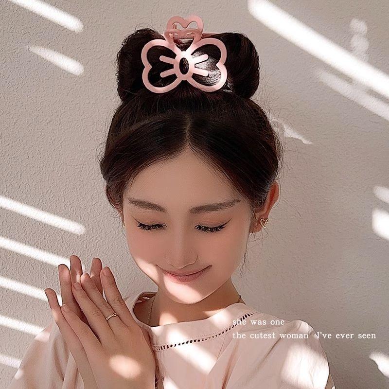 New Cute Bow Hair Clip Claw Clamp Elegant Kawaii Hair Claw Updo Barrettes Headwear Girls Women Hair Accessories