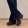 Retro Round-toe Platform Wedge Heel Women's Shoes with Deep Toe Design