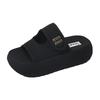 Summer Wear Small Height-increasing Thick-soled Slippers Women 2025 New Velcro Cool Slippers Wear Beach Flip-flops