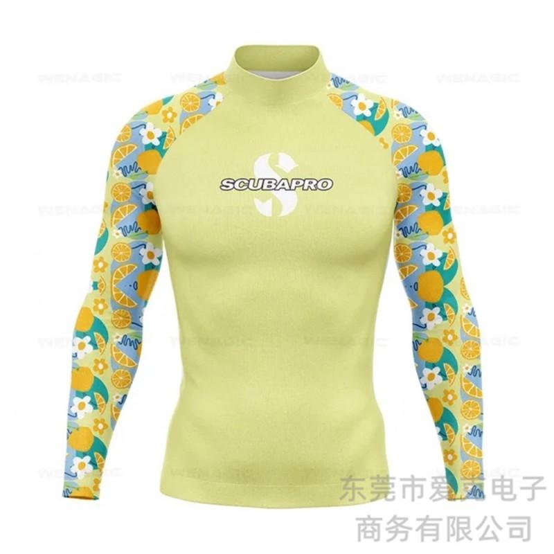 SCUBA Diving Suit Men's Split Sunscreen Long-sleeved Top Sea Swimsuit Quick-drying Rafting Surfing Snorkeling
