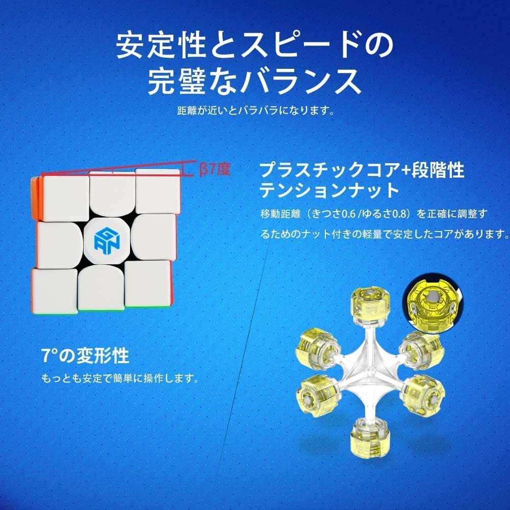 GAN 356 R Official Magic Cube Stickerless GAN 356RS 3x3 Competition Easy To GunCube S, - Cube, Turn,