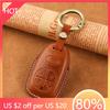 Styling Mouldings 4 Buttons Smart key For Vespa GTS 300 GTS300 Keychains Smart Genuine Leather Case Fob Cover Kit Motorcycles Ke