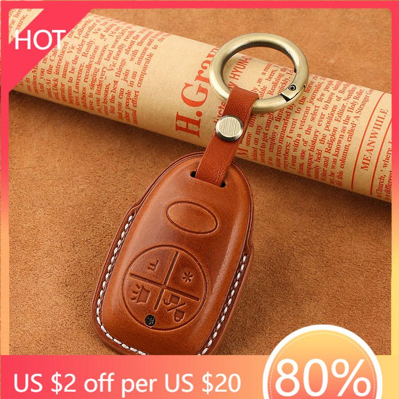 Styling Mouldings 4 Buttons Smart key For Vespa GTS 300 GTS300 Keychains Smart Genuine Leather Case Fob Cover Kit Motorcycles Ke