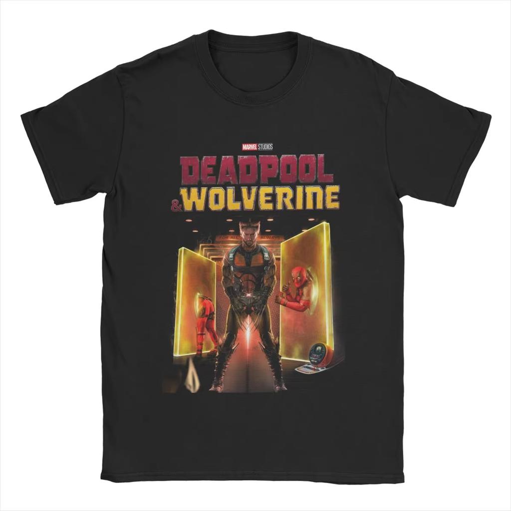 Genuine Deadpool & Wolverine T-Shirt Men's And Women's Cotton Fashion T-Shirt Short Sleeve Clothing SummerJacket