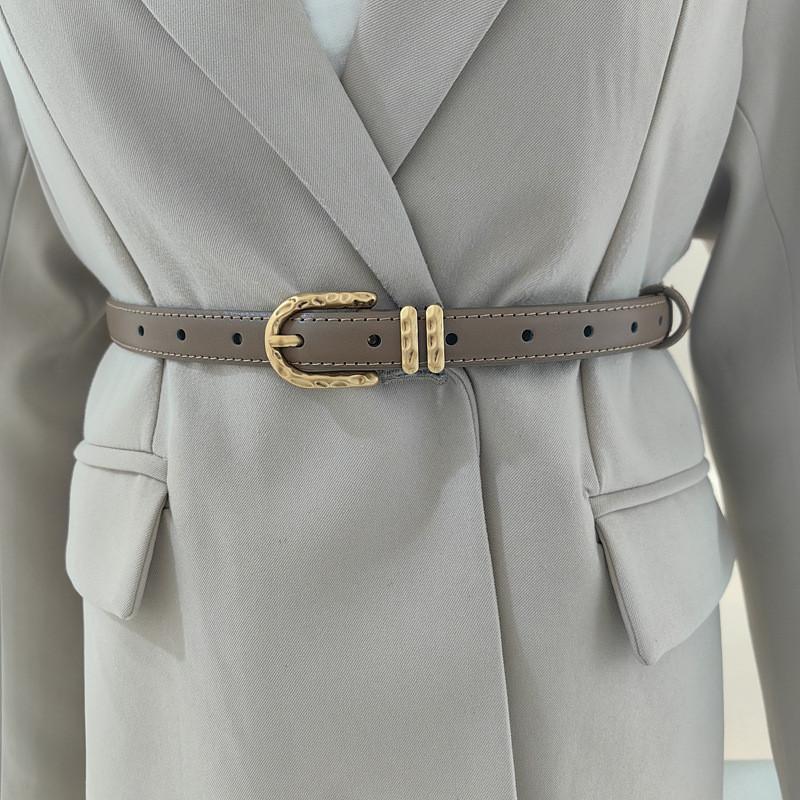 Trendy Solid Color Leather Waist Accessory For Women Casual Looks Gift Fashion