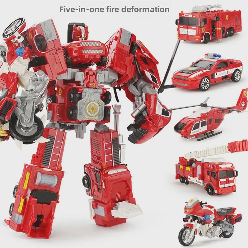 

Kaiyu Alloy Transforming Fire Truck & Helicopter Toy