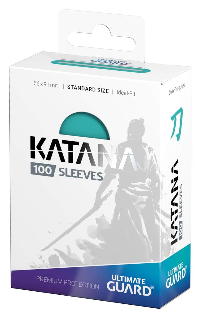 Ultimate Guard Katana Standard 100 Card Turquoise Sleeves, Size, Sleeves,
