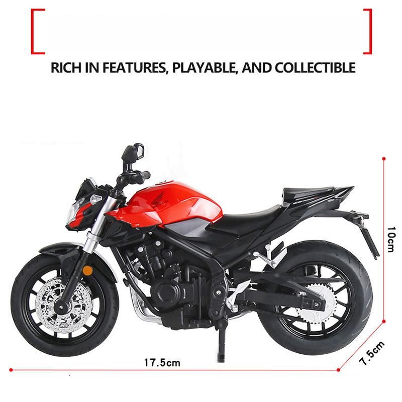 

1/12 Honda CB400F Литий під тиском мотоцикл зі сплаву Колекція моделей транспортних засобів Звук і світло Позашляховик Мотоцикл Іграшки Автомобіль червоний